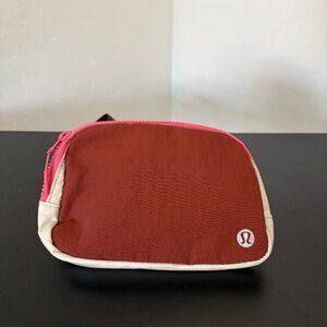 Lululemon Athletica Belt Cross Body Bag, Pink and Red